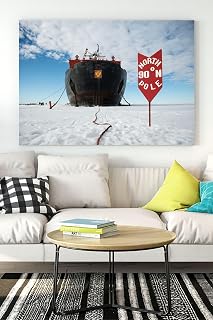 Postermanya (pster16796) Kuzey Kutbu Manzara Kanvas Tablo 21 x 30