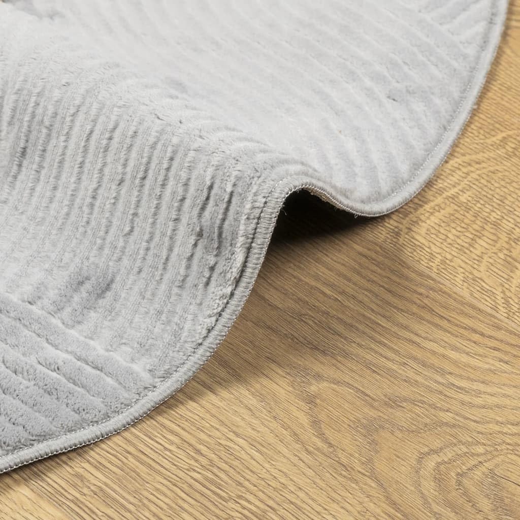 Tapis IZA Gris Poils Courts 160 cm Design géométrique Moderne pour Salon Chambre Couloir intérieur et extérieur Durable, Doux, Facile à Ranger