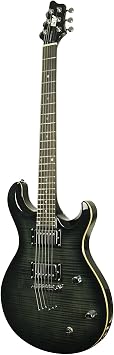 IYV 6 String IP-350 TBK PRS غيتار كهربائي ذو جسم صلب ، أسود عابر