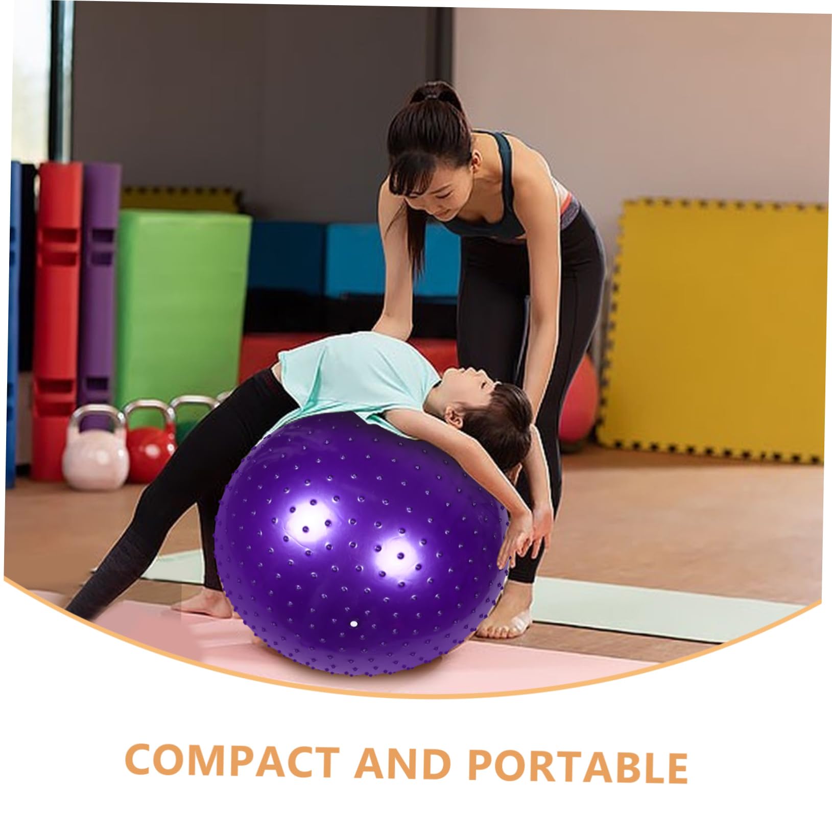 Anti Burst Igelball Tragbarer Gymnastikball aus Pvc