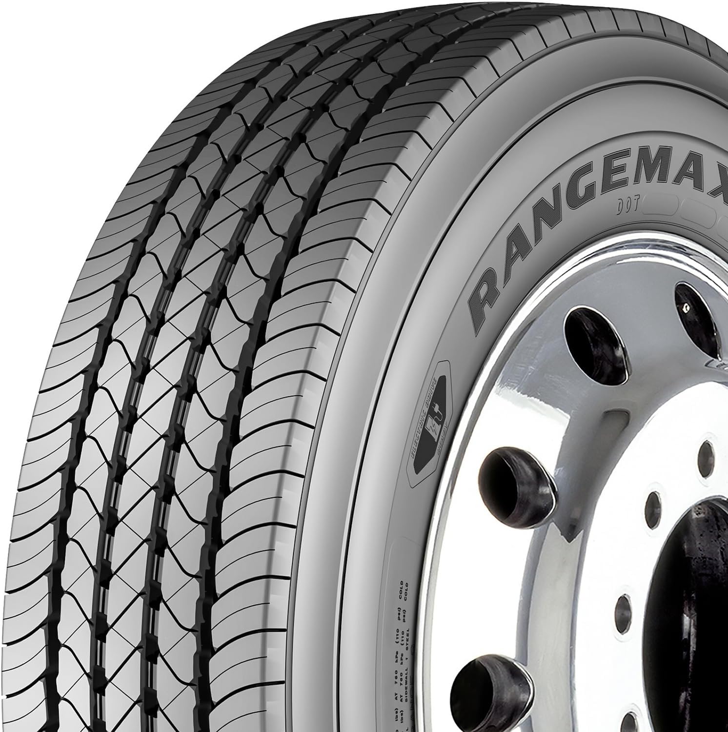 Goodyear RangeMax RSA All-Weather Commercial All Position Radial Tire-245/70R19.5 245/70/19.5 245/70-19.5 136/134M Load Range H LRH 16-Ply BSW Black Side Wall