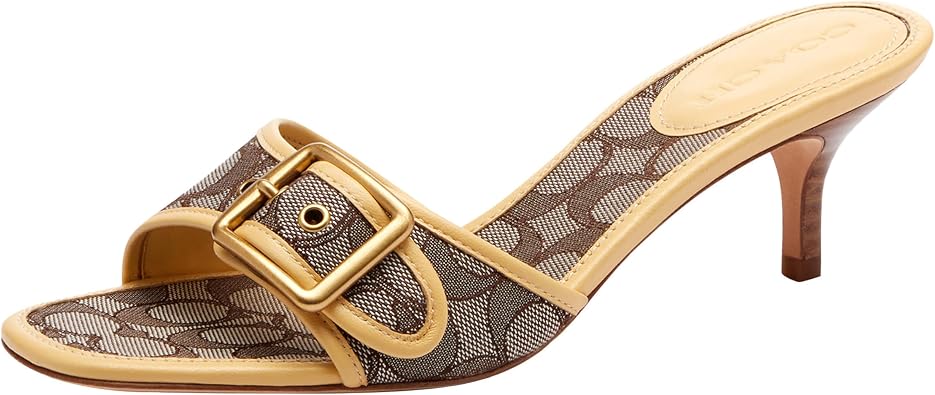 Coach Margot Sandals In Signature Jacquard