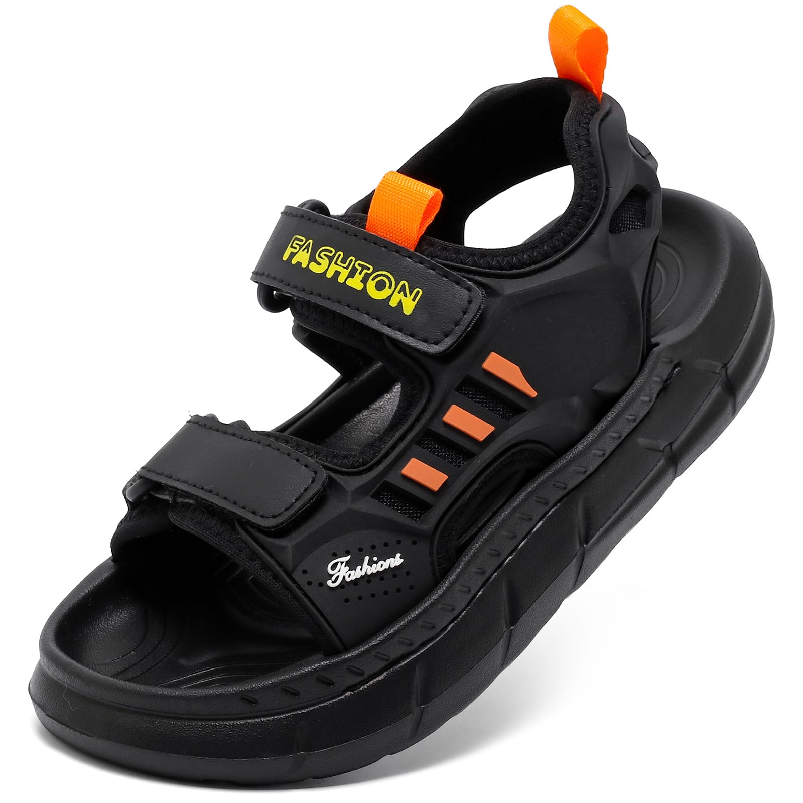 Jesindr Sandalen Jungen Kinder Sandalen Mädchen Rutschfest Leicht EVA Weiche Dicke Sohle Sommerschuhe Outdoor-Sportschuhe Mit Klettband Strandsandalen Kinder