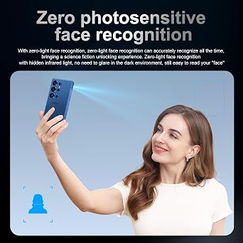 MMY I25 Ultra 5G Unlocked Smartphone,16GB+512GB Fully Cell Phone for Android 14, 6.99 Unlocked Cell Phone, 7000mAh, 68MP+108MP Dual Camera/Dual SIM/Fingerprint Lock/Face (Blue)