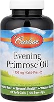 Vista 1 de Carlson Labs - Aceite de onagra dorada, 1300 mg, 90 cápsulas blandas