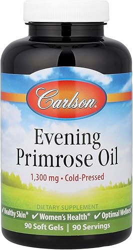 Carlson Labs - Aceite de onagra dorada, 1300 mg, 90 cápsulas blandas