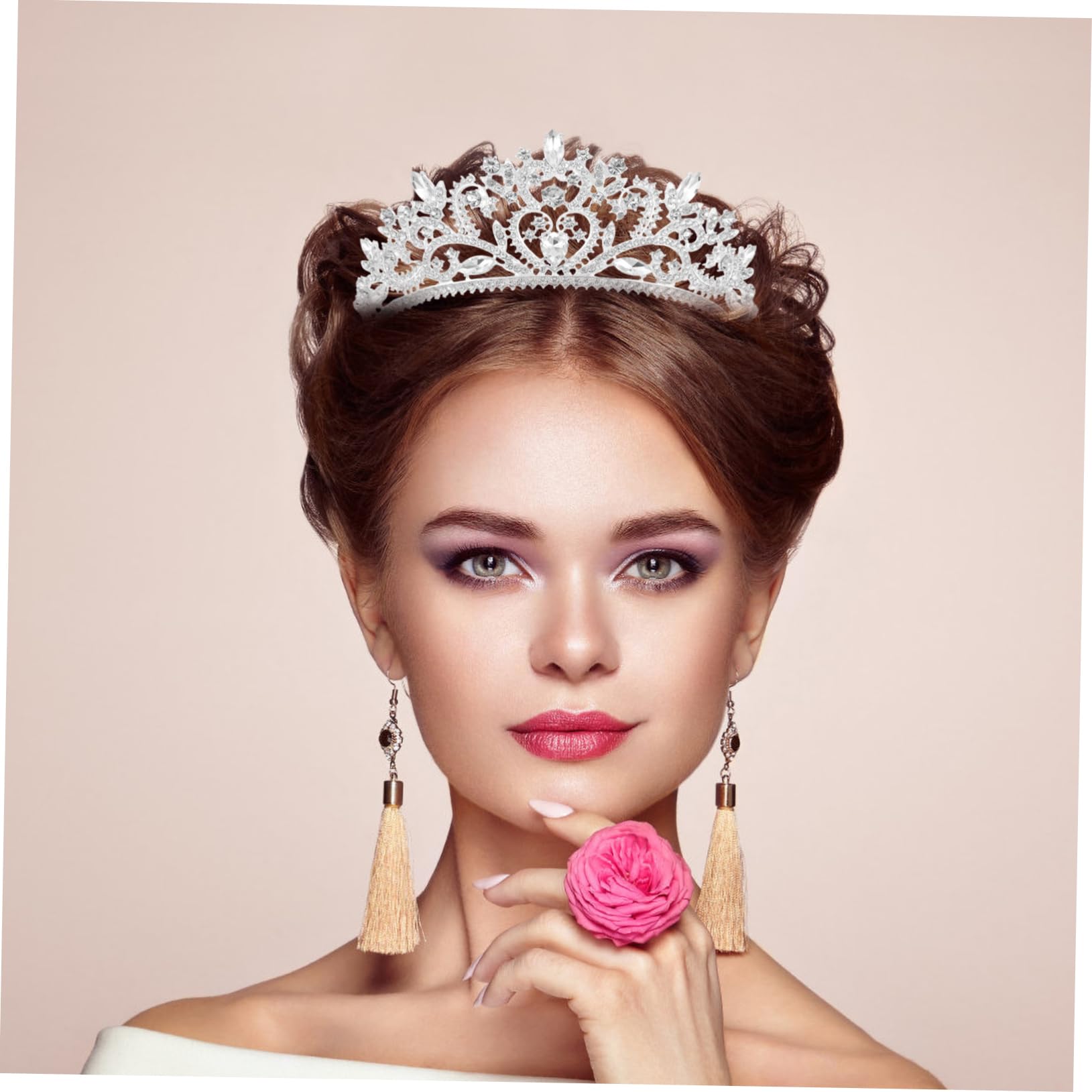 Coroncina Cristallo per Sposa Accessorio per Matrimonio e Feste e Resistente Adatto Cerimonie e Celebrazioni per Bride e Damigelle