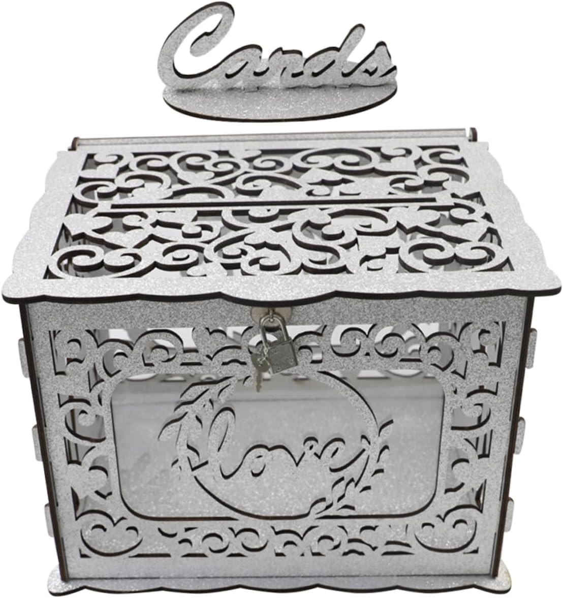 1set Wooden Card Box for Weddings and Special Occasions Rustic Design Greeting Card Holder Decorative Container for Collecting Wishes and Notes for Anniversaries and Celebrations