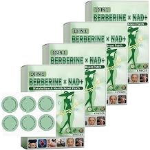 10-in-1 Moringa & Berberine Patches for Loss Moringa Berberine Patch, Berberine Patches for Women and Men, Ultra-Thin 4Box-24PCs