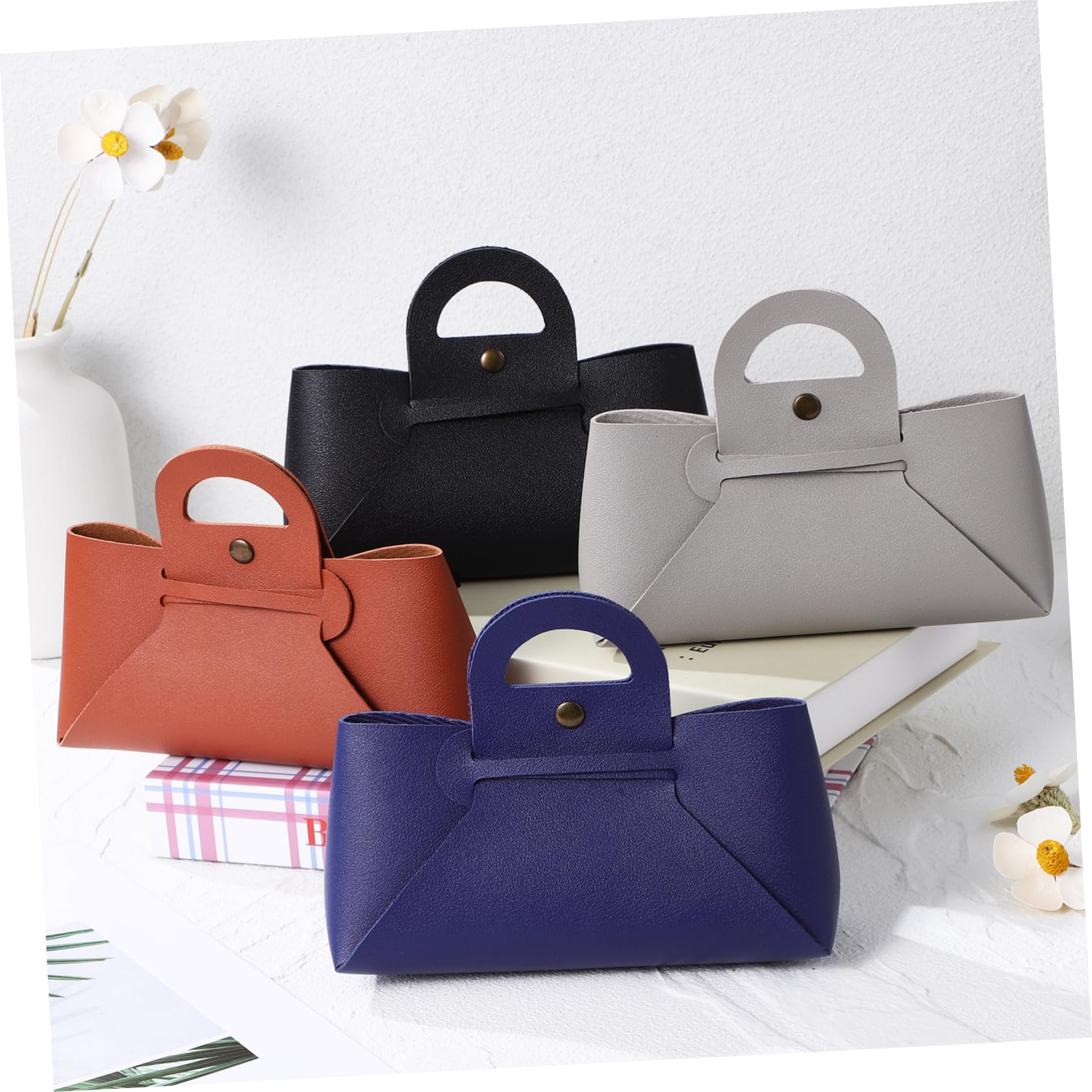 BESTYASH Custodia Per Gli Occhiali Custodie Per Occhiali Da Uomo Borse Scatole Per Bicchieri Custodia Per Occhiali in Pelle Porta Occhiali Pelle Sintetica