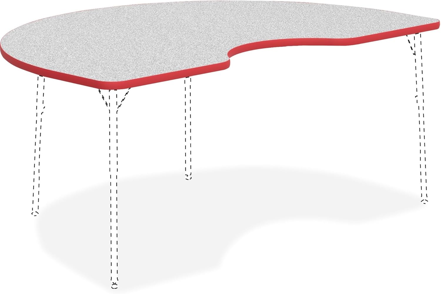 Lorell Classroom Kidney Shaped Activity Tabletop