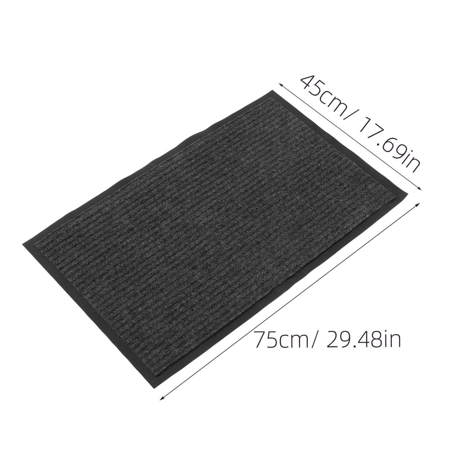 PRETYZOOM 2 Pezzi Zerbino Ingresso Interno Antiscivolo Assorbente 45x75 Cm Design a Righe Resistente per Porte e Corridoi Protezione Pavimenti