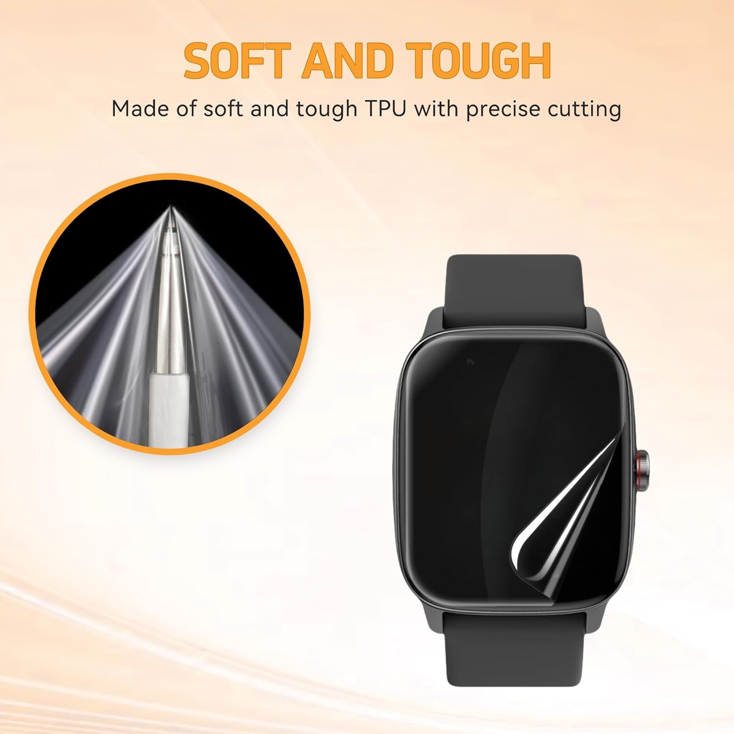 Soft and tough TPU material for screen protector
