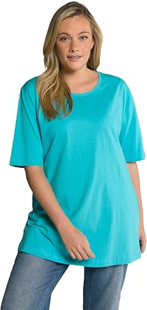Ulla Popken Women's Basic Crew Neck T-Shirt