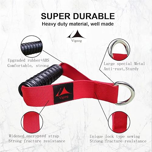 Miniatura 4 de Heavy Duty Gym Workout Handles Attachment for Cable Machine,Resistance Band,Pulley System Home Exercise Equipment, Compatible with Bowflex,Total and