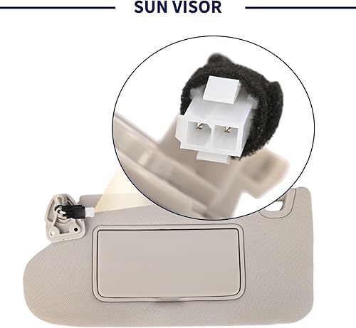 Miniatura 7 de Visera solar lateral del conductor para Nissan Maxima 2016 2017 2018 2019 2020 2021 2022 Reemplazo 96401-9DE0A delantero izquierdo  Pantalla de