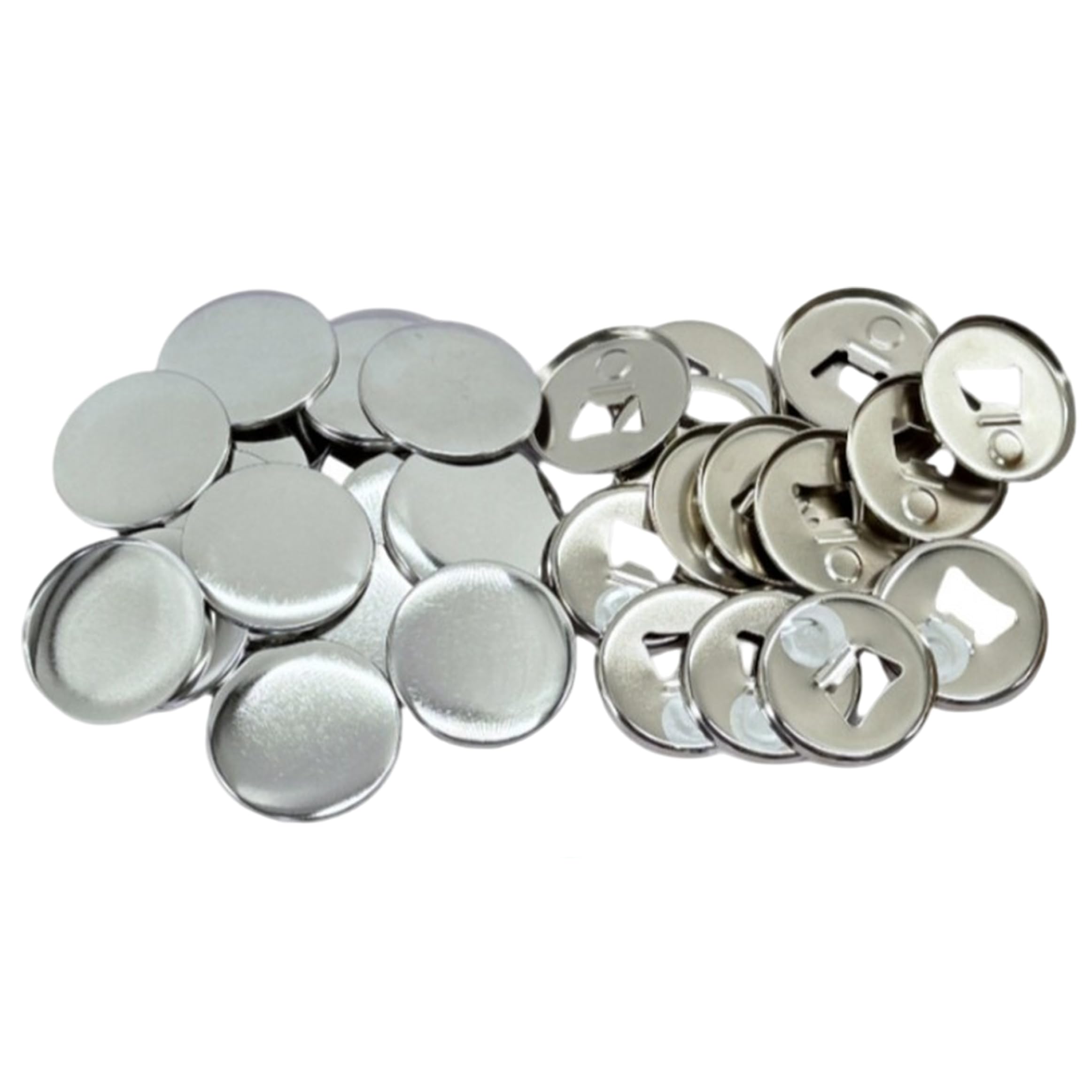 Machine à boutons 2 en 1 pièces fer blanc argent 58mm fournitures aimant frigo décapsuleur