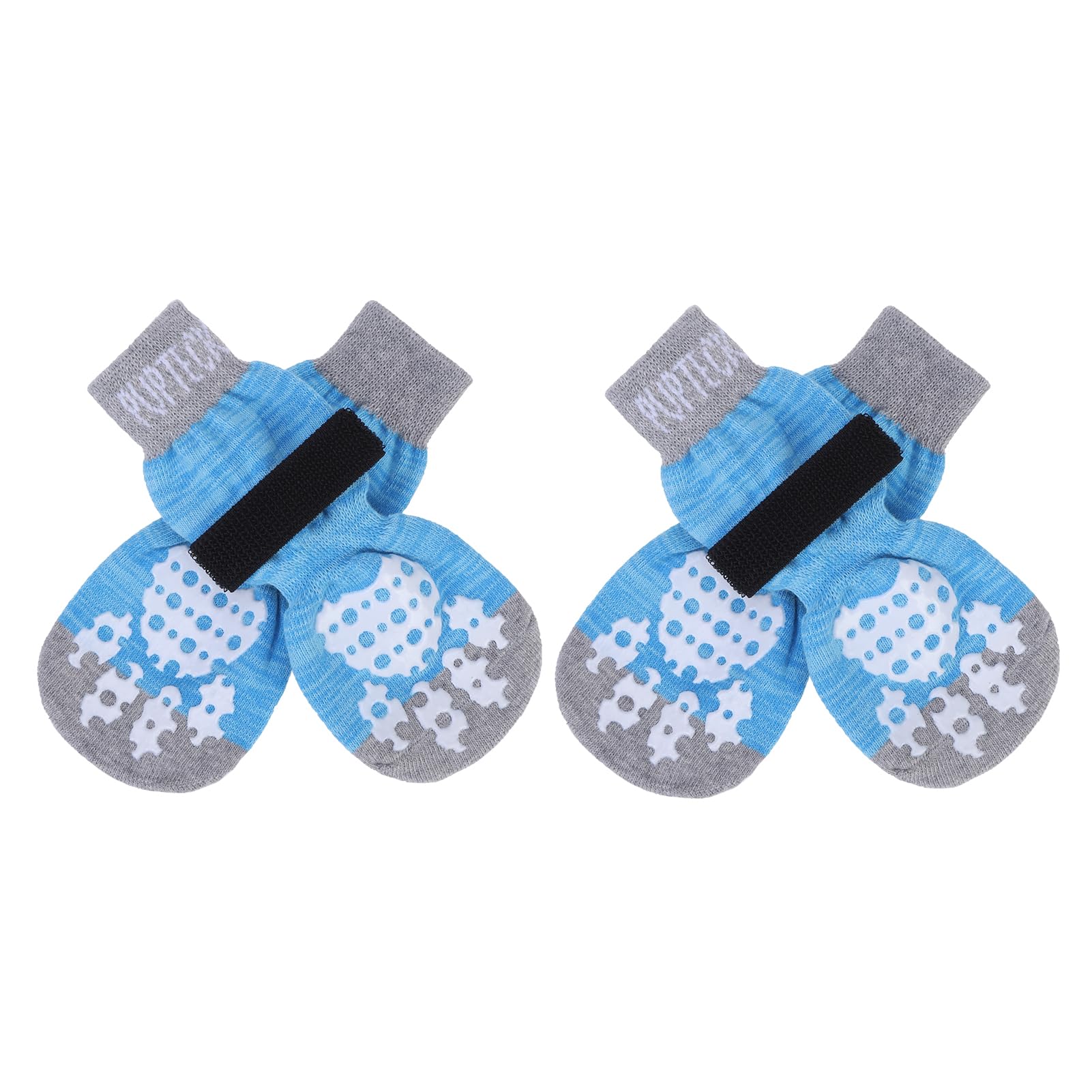 PUPTECK 2 works Anti-Slip Dog Socks Paws Stop Licking, Walking Boots for Injured Paws Hot Weather/Winter