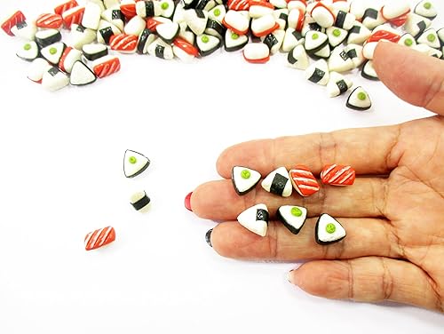 Miniatura 6 de Casa de muñecas Suministro de alimentos 50 Comida japonesa Salmón Onigiri Sushi Alimentos sueltos 14989