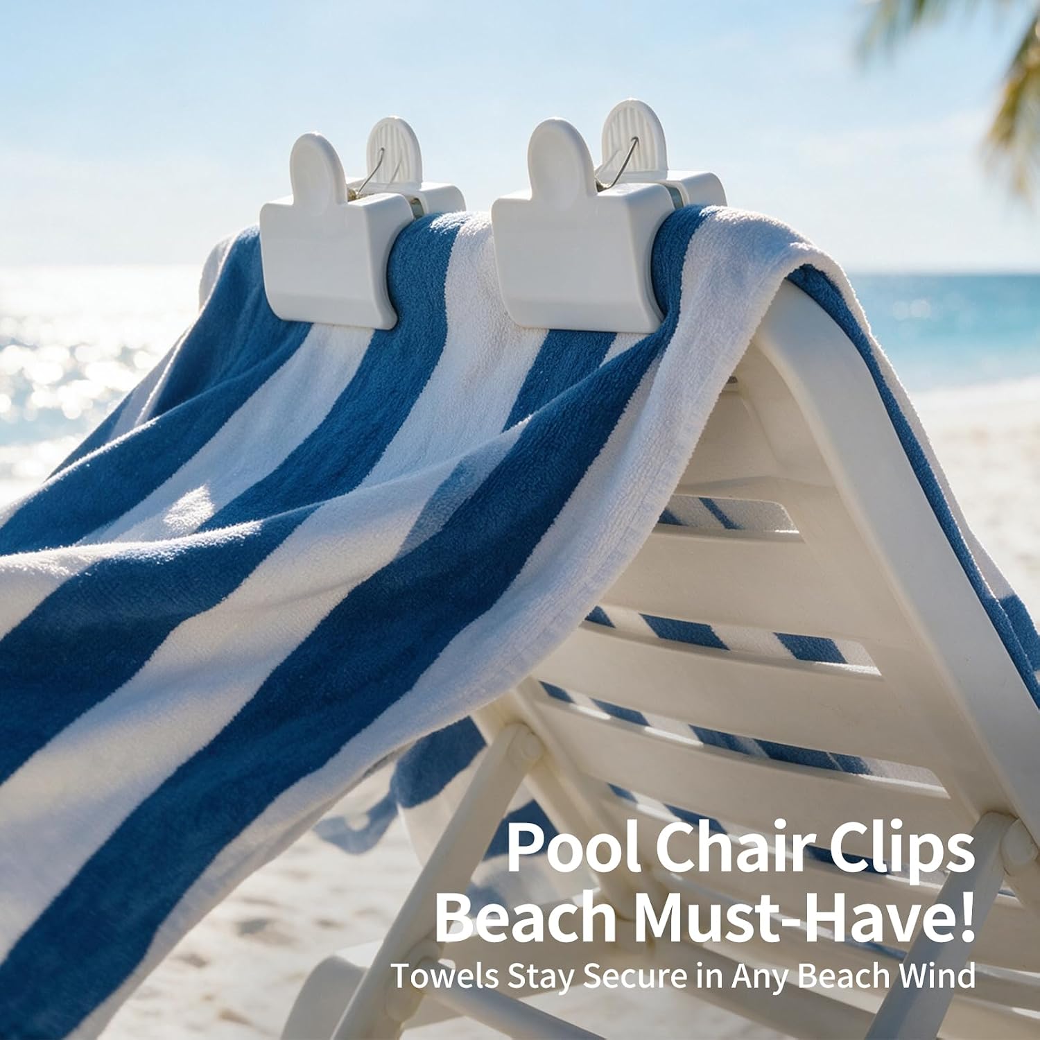 4 Pack Windproof Heavy Duty Plastic Beach Towel Spring Clothes Pins