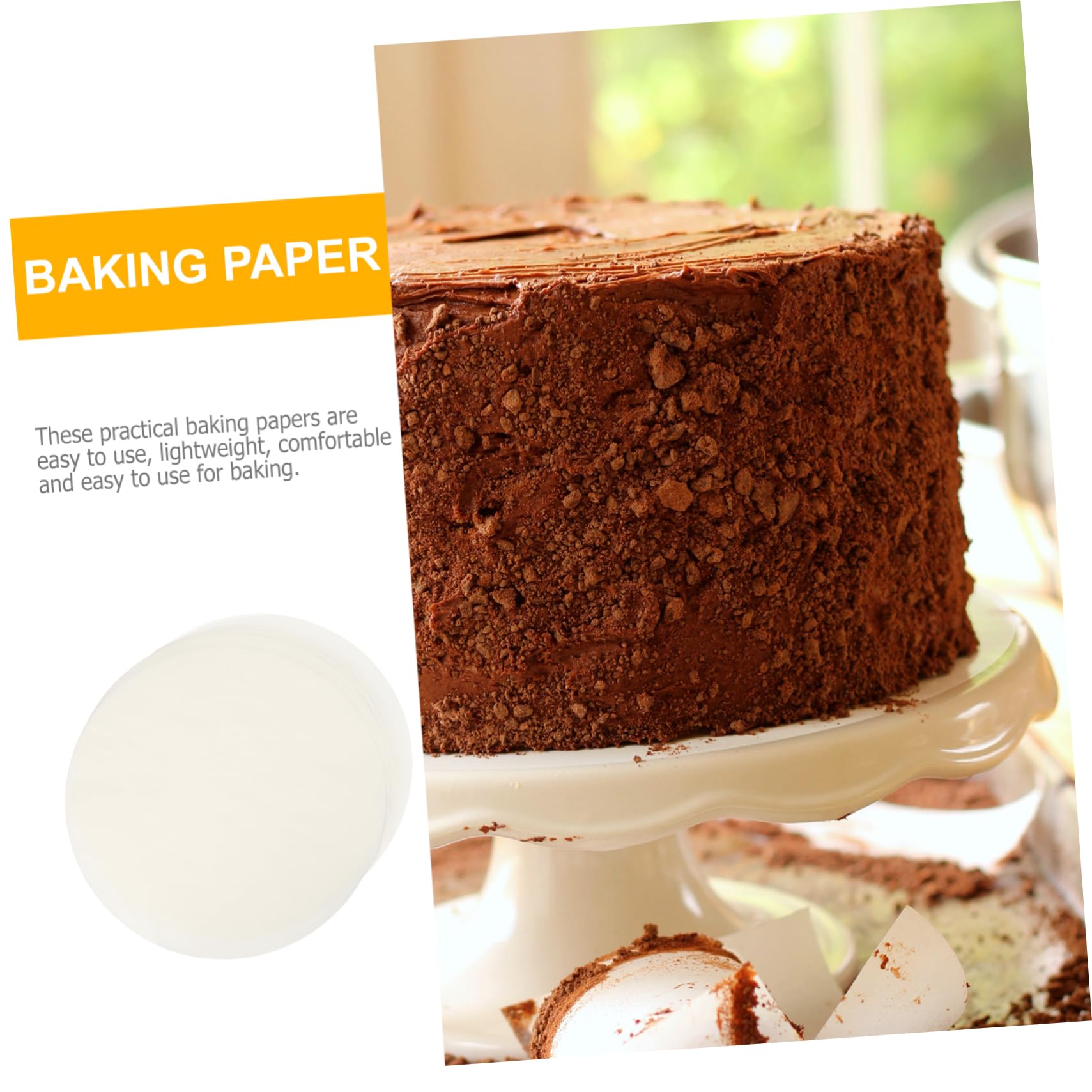 Mikinona 500 Pezzi Carta da Forno Antiaderente in Carta Oleata, Bianca, per Microonde e Torte, Leggera e Resistente All’olio