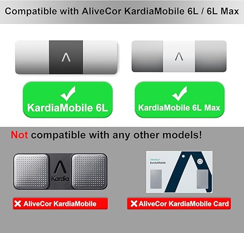 Miniatura 2 de iGuerburn KardiaMobile - Funda rígida solo para KardiaMobile 6L6L Max, funda de electrocardiograma personal de 6 plomo, segura de transportar y