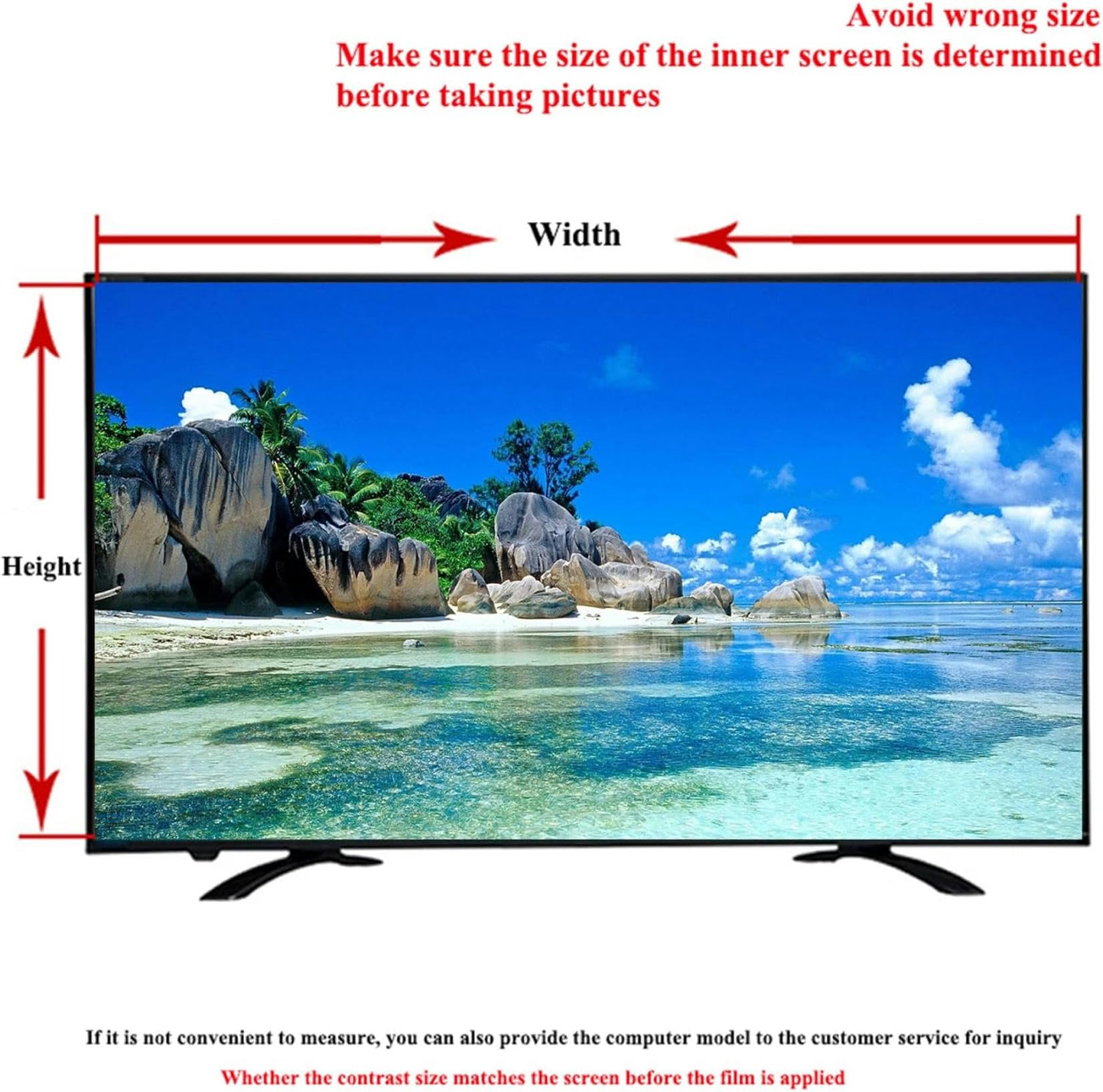 Protectores De Pantalla Para Tv Con Filtro De Luz Azul, Acabado Mate, Antirreflejos Y Que Reducen La Fatiga Ocular Para Televisores Lcd, Led, Oled, Qled Y 4K Hdtv / 50 Pulgadas (1095 X 616 Mm), 60 Pu