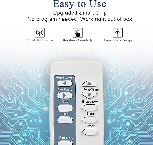 Miniatura 3 de Nuevo control remoto de repuesto apto para el modelo de control remoto de aire acondicionado Frigidaire enumerado en la descripción e imagen