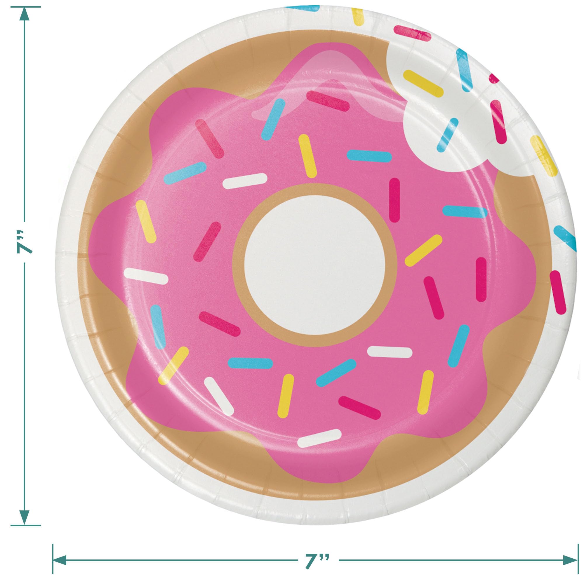 40-teiliges Donut-Geburtstagsparty-Set – Teller, Servietten, Gabeln Für Bis Zu 20 Gäste