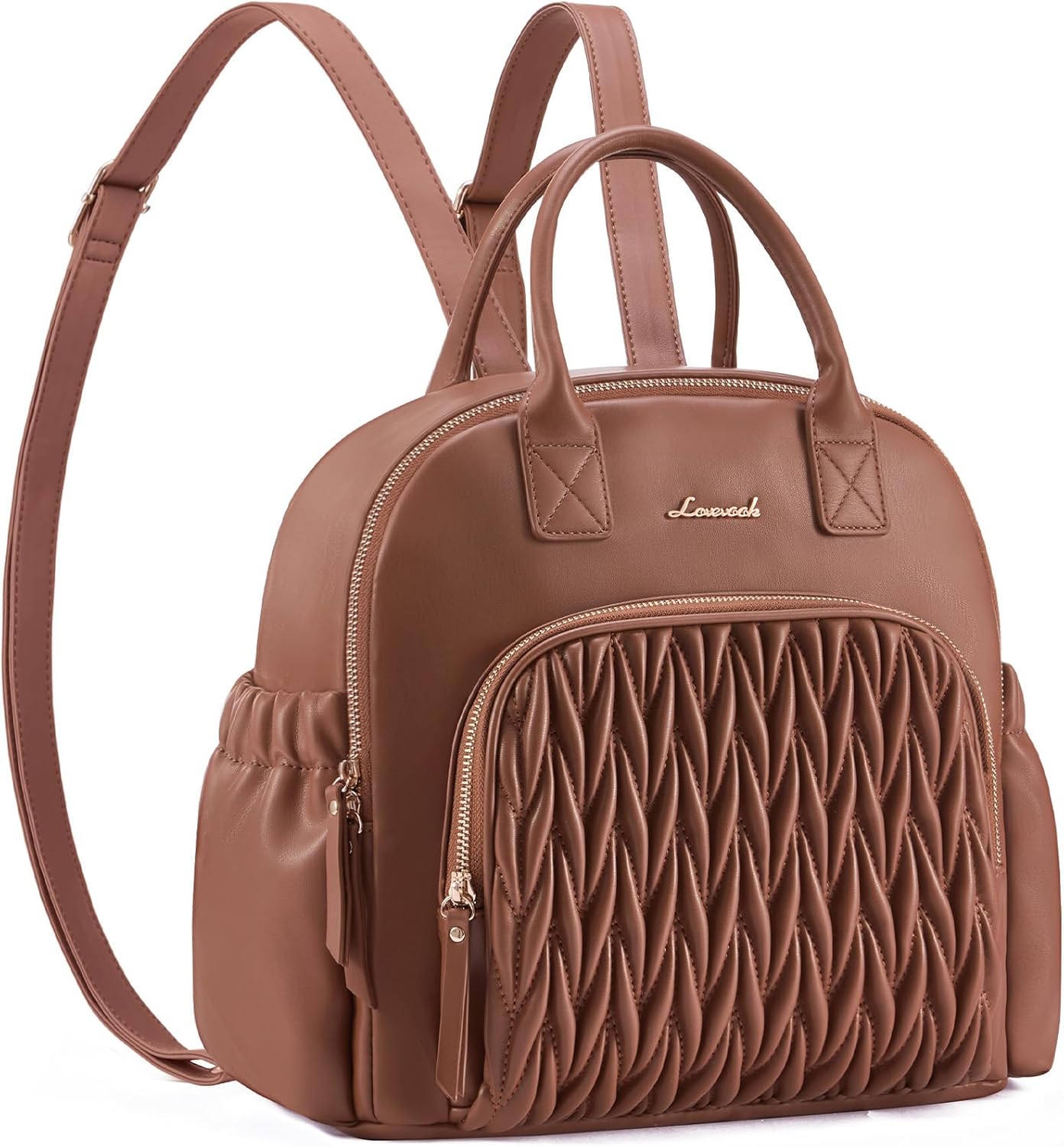 LOVEVOOK Diaper Bag Backpack, 16L Fashion Portable Baby Bag, Baby Diaper Bags for Mon Dad