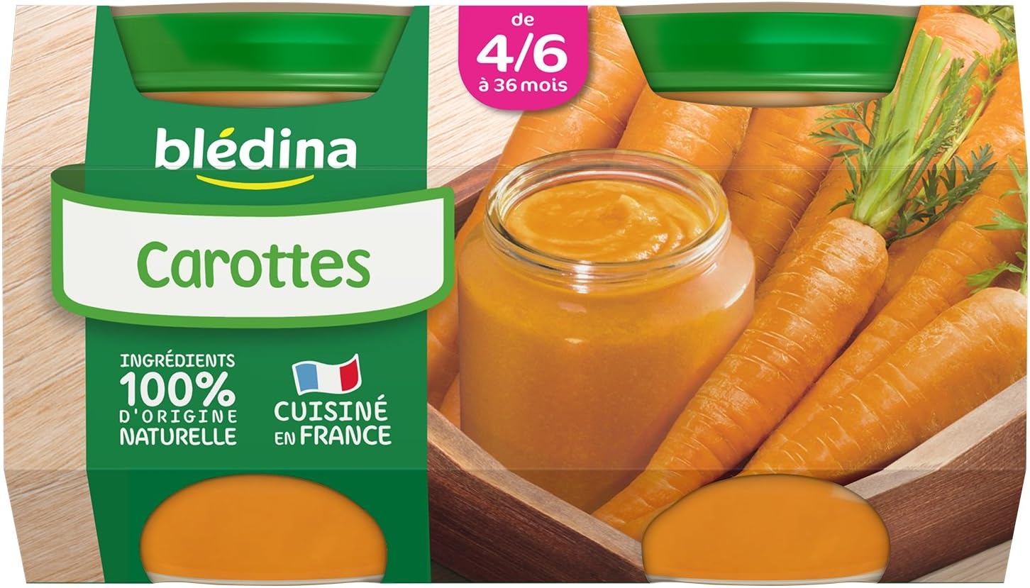 Bledina Small Pots Carrots From 4 6 Months 2 X 130g Set Of 6 Amazon Co Uk Grocery