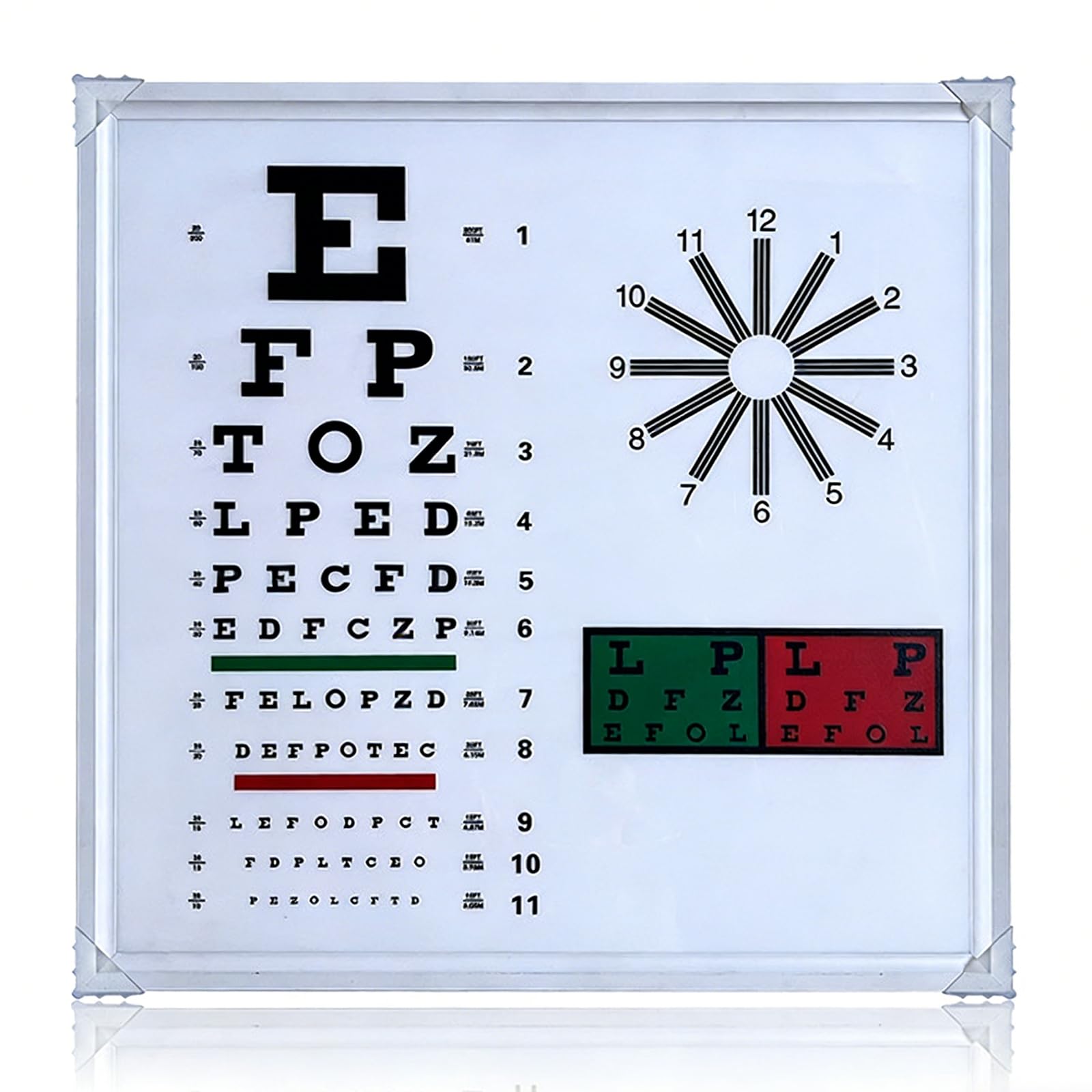 Tableau de vision oculaire 60x60 à télécommande pour simplifier les tests de vue