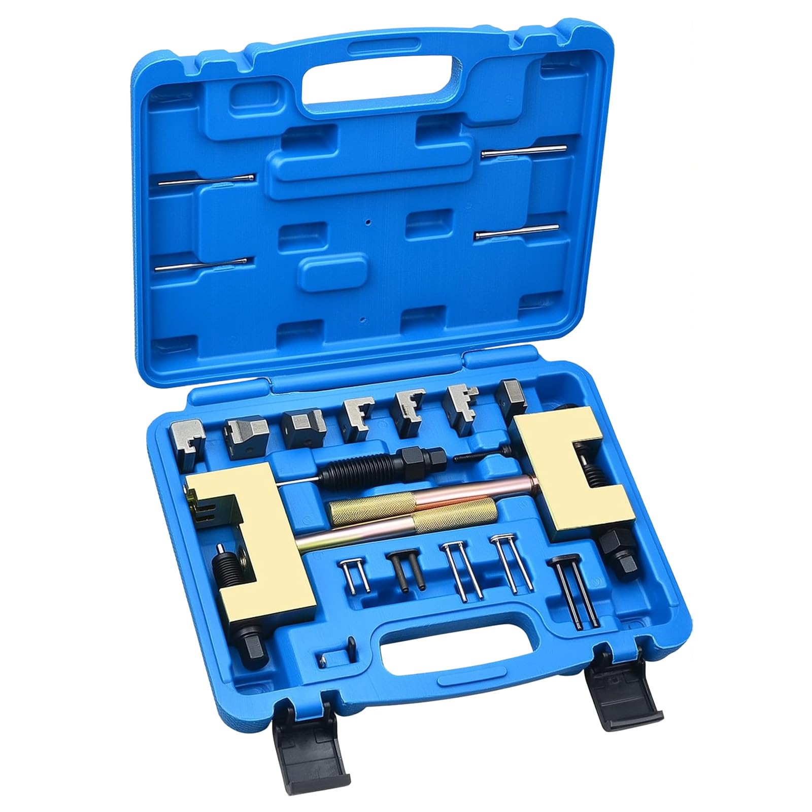 Herramienta de ajuste de motor y remachadora para cadenas de distribución, herramienta remachadora de motor compatible con Mer-CED-es M102, M103, reemplazo para Jeep Chrysler 2.2/2.7/3.0 D