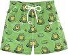Short de baño para niño, verano, con cordón, talla toddler XL, verde rana 1