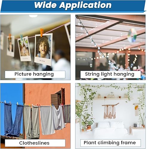 Miniatura 5 de Muzata Paquete de 5 tensores de gancho y tensores de ojo M4 para cable de cable T304 Tensor de cable de acero inoxidable Kit de cuerda de alambre