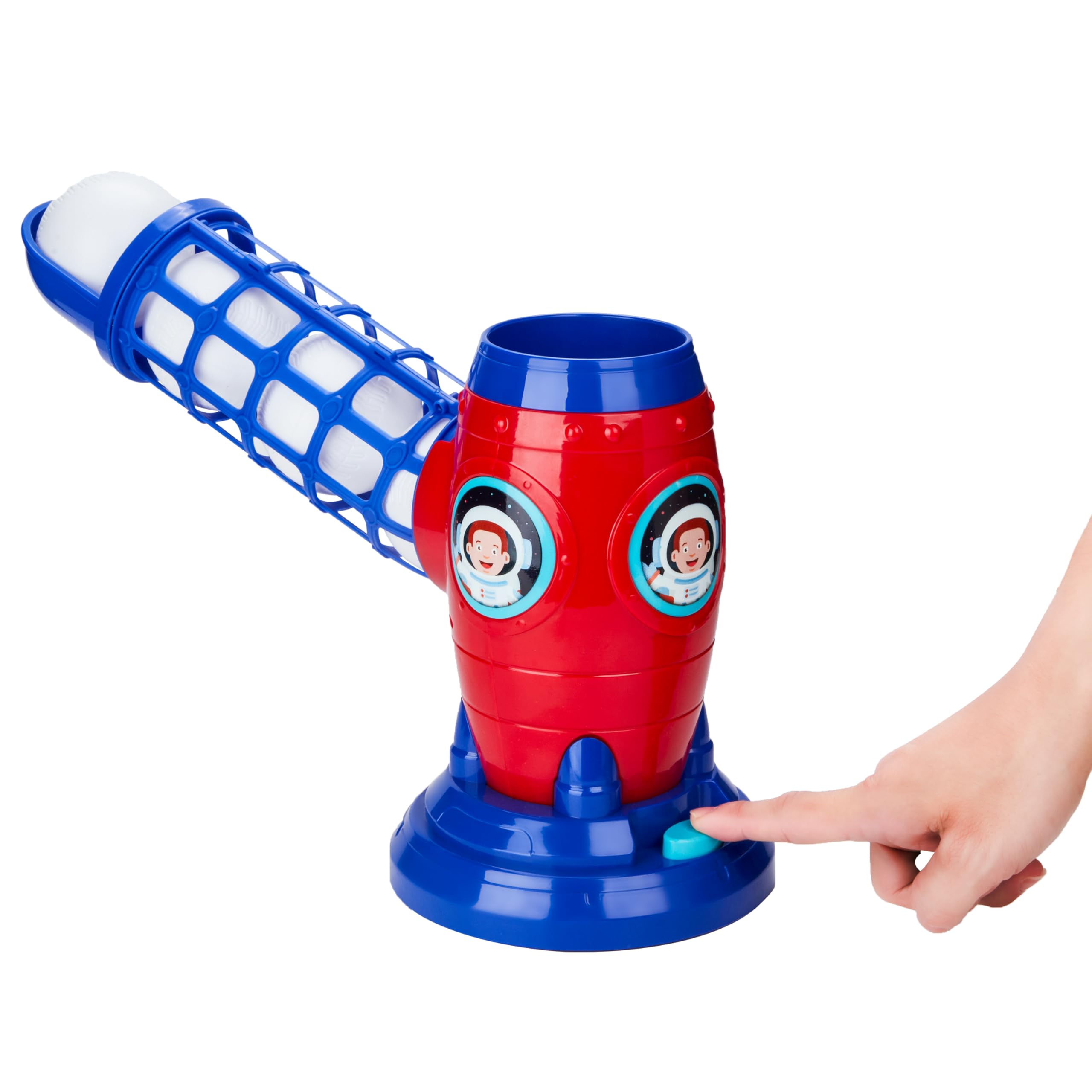 Contixo T Ball Set for Kids 3-5 - MB1 Tee Ball Set for Toddlers, Kids Electric Pitching Machine with 5 Balls & Collapsible Baseball Bat, Outdoor Kids Baseball Sports Toys for Boys, Girls