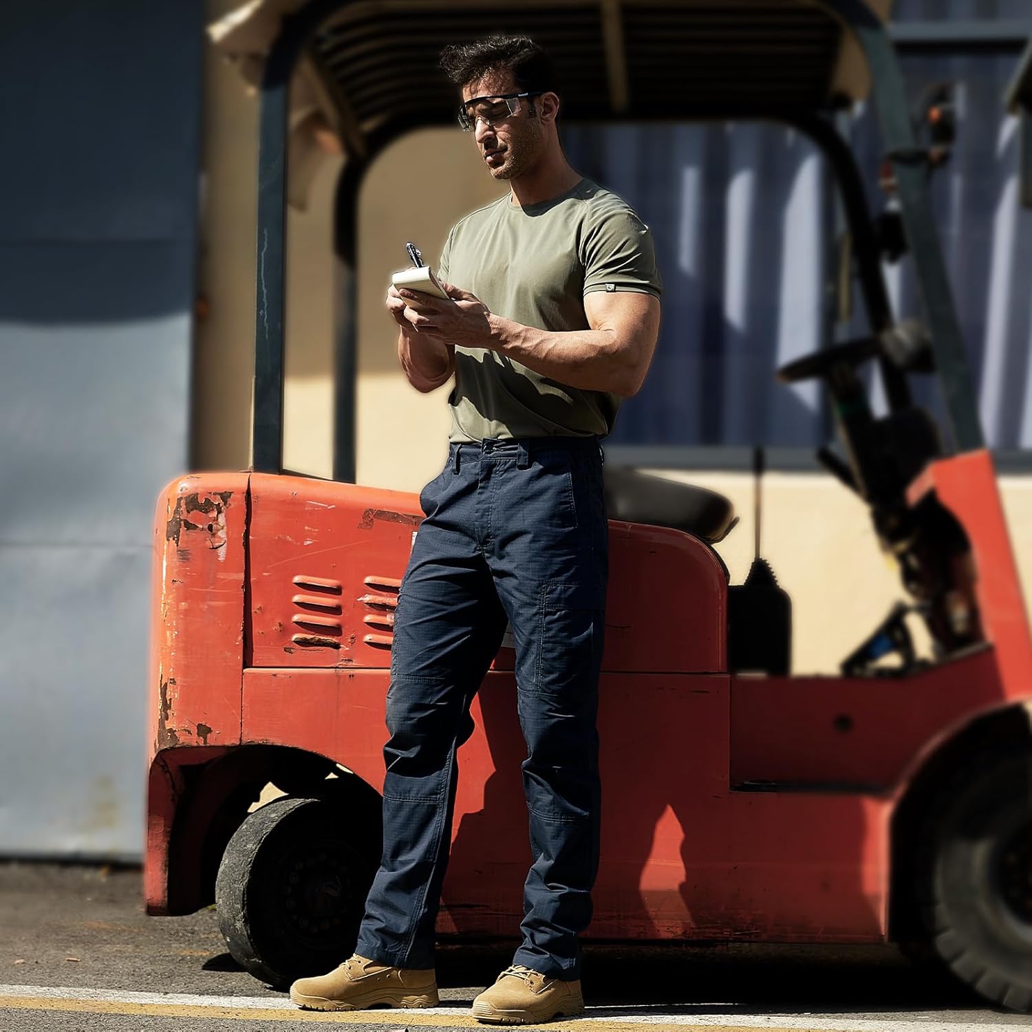 FREE SOLDIER Men's Cargo Pants Water Resistant Ripstop Tactical Pants for Men Work Pants Lightweight Outdoor Hiking Pants Men - Image 3