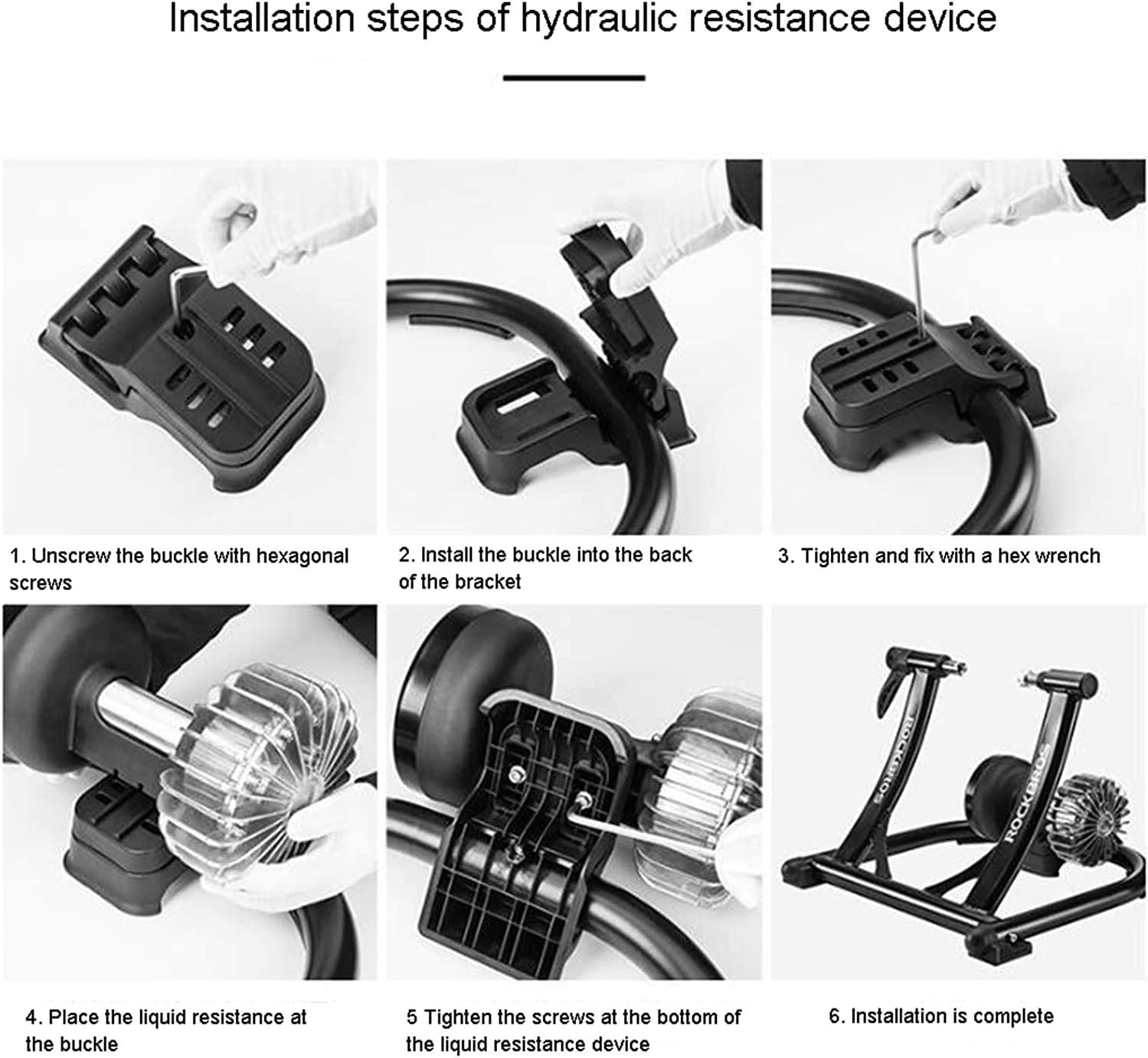 Indoor Exercise Resistance Trainer,Stand Bicycle Exercise,Silent Liquid Resistance Bike Trainer, Bike Trainer Stand