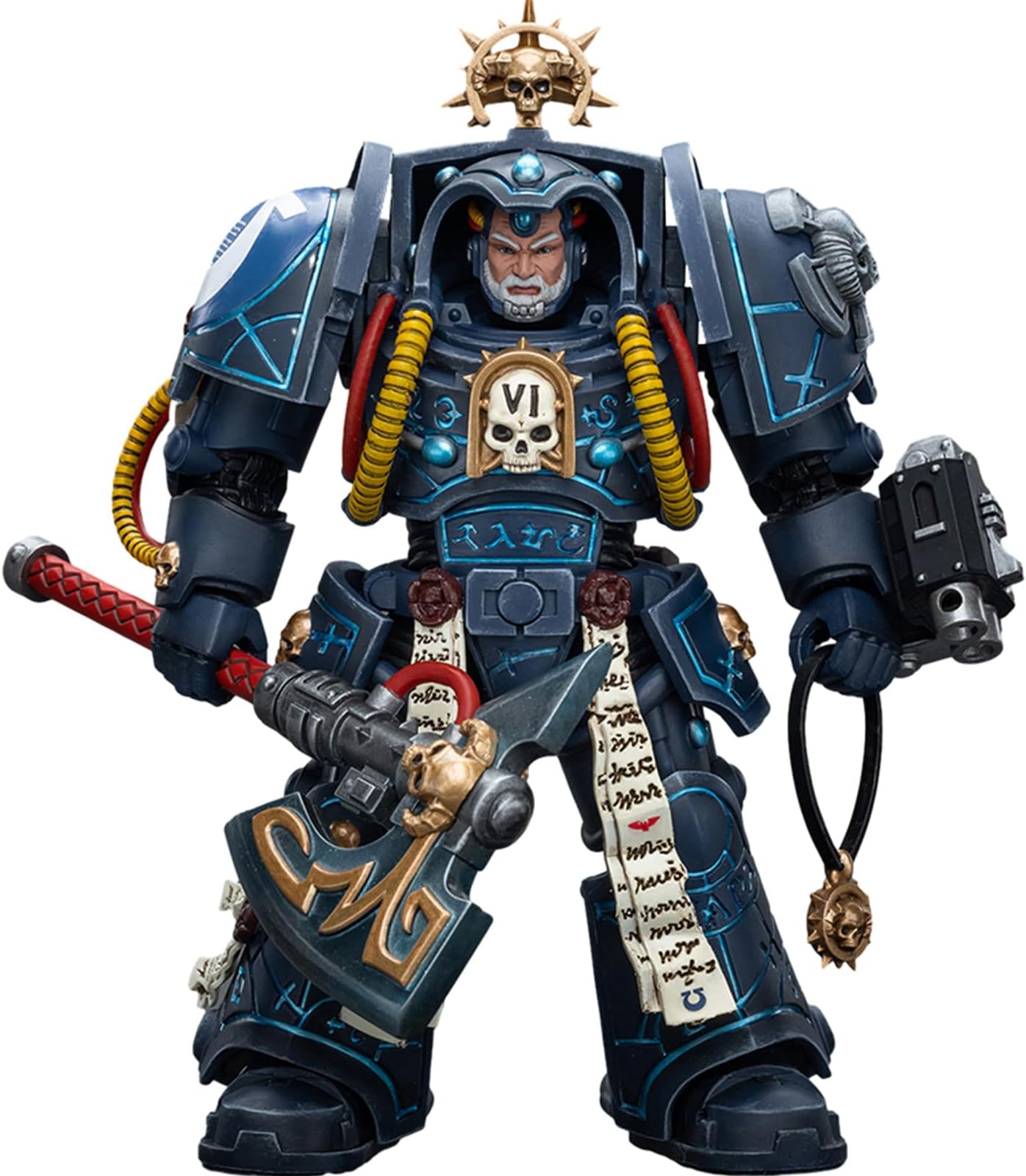 JOYTOYWarhammer 40k Ultramarines, Ultramarines Librarian in Terminator Armour 1/18 Action Figure Model