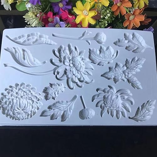 Miniatura 6 de Moldes de silicona para fondant, exquisitos DIY hechos a mano de resina para manualidades, herramientas de decoración de pasteles para cocina,