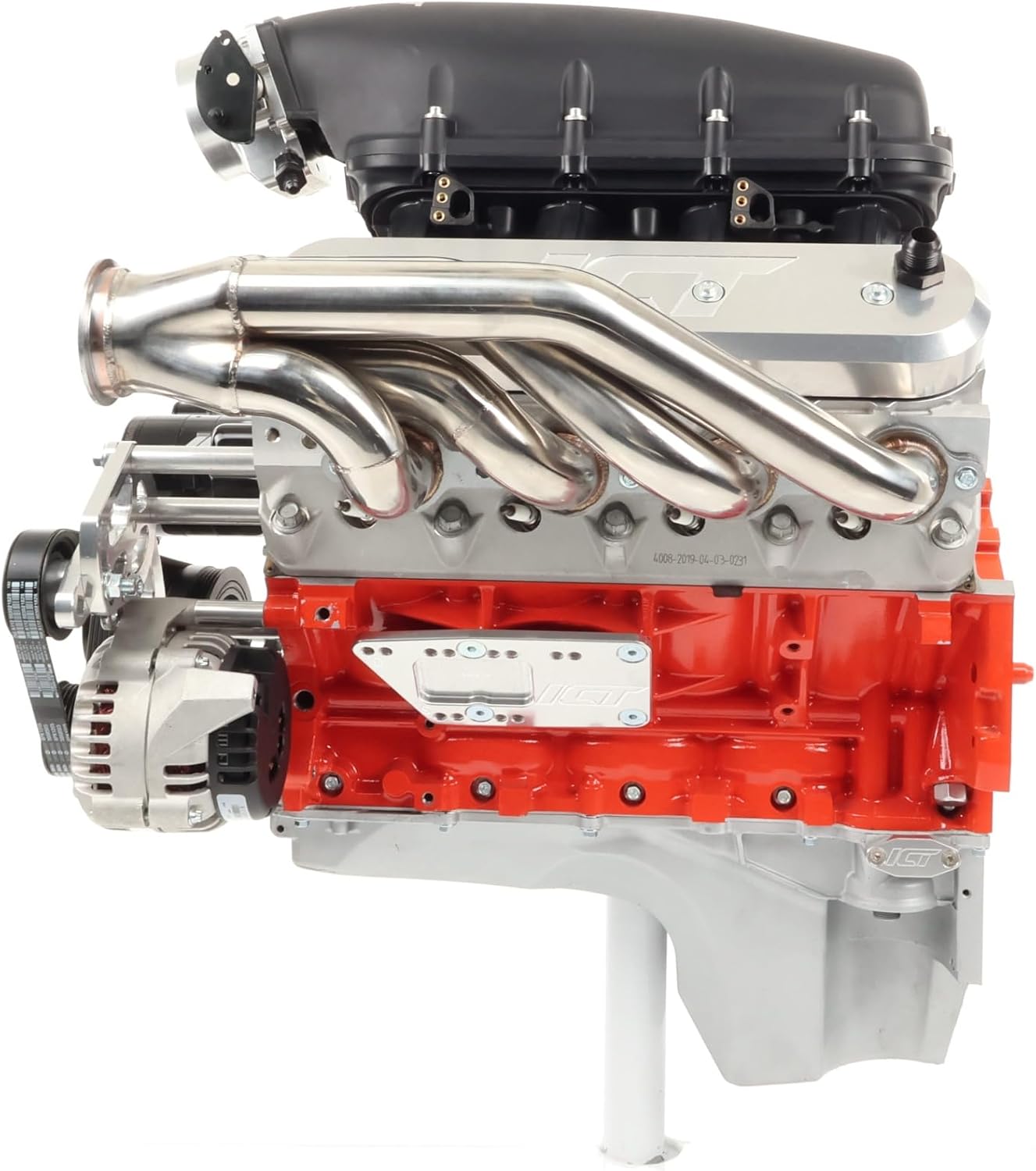 LS Low Mount Alternator Bracket for Electric Water Pump w/Manual Tensioner - Truck