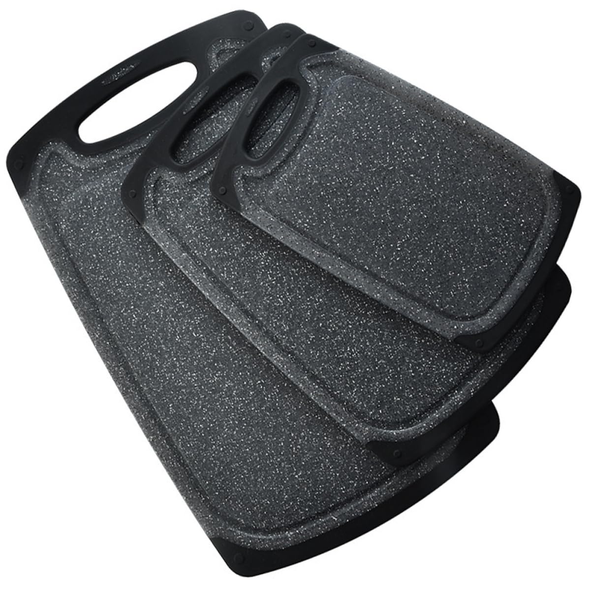 TOPBATHY 3pezzi Tagliere Antiscivolo in Plastica per Uso Domestico Tagliere per Carne e Verdure Tappetini per Taglieri