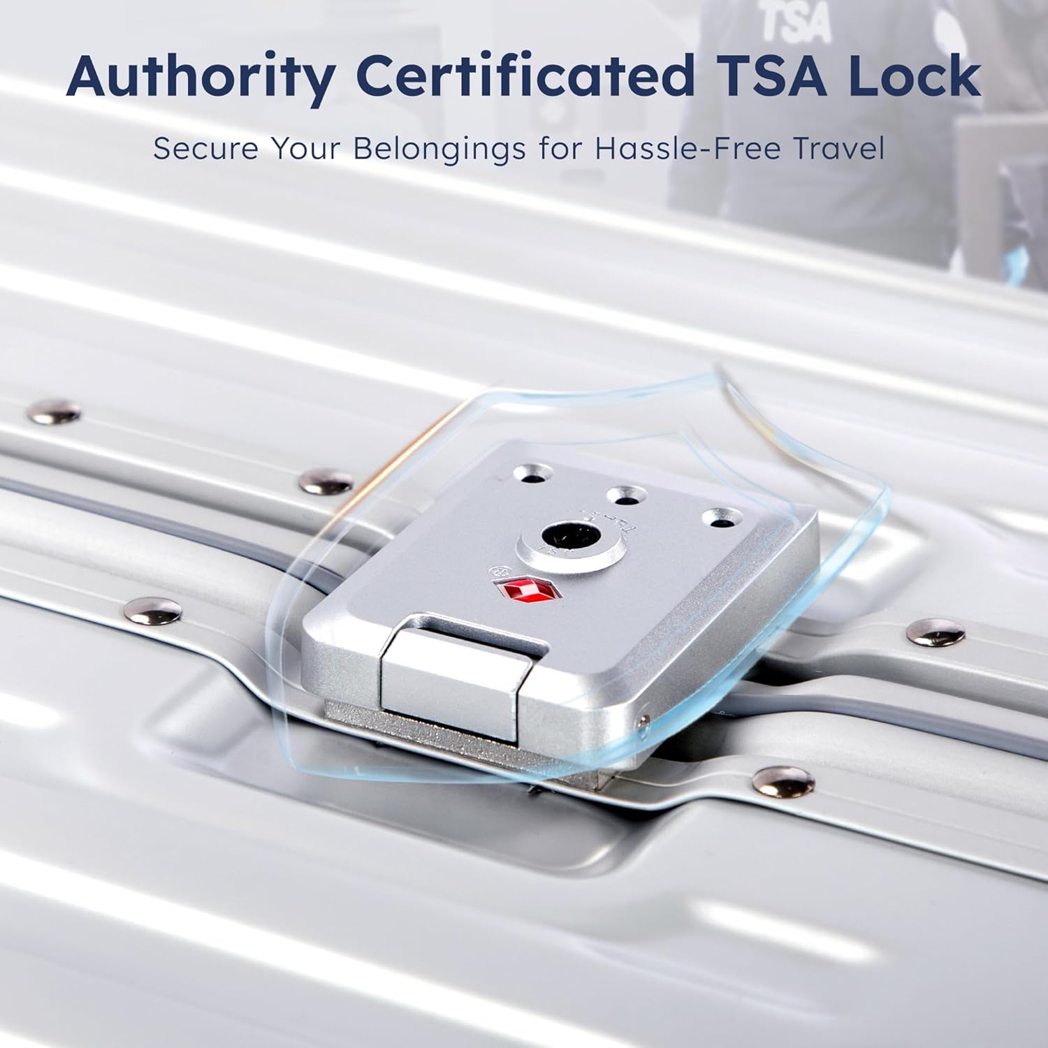 ALPHA CAMP Checked 28 Inch Luggage, Thickened Aluminum Frame Luggage with TSA Spinner Wheels, 3-Layer PC Hard Shell Zipperless Lightweight Travel Suitcase, TypeC USB Charging Port, Cup Holder - Image 4