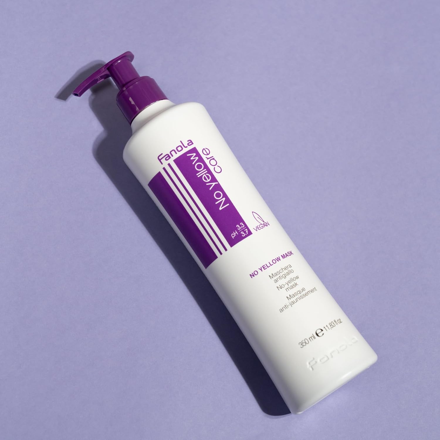 Fanola No Yellow Purple Hair Mask - Acidic pH Deep Conditioning Hair Mask for Blonde, Bleached & Grey Shades - Intense Violet Pigment Neutralizes Brassy Tones (11.8 Fl oz) - Image 6