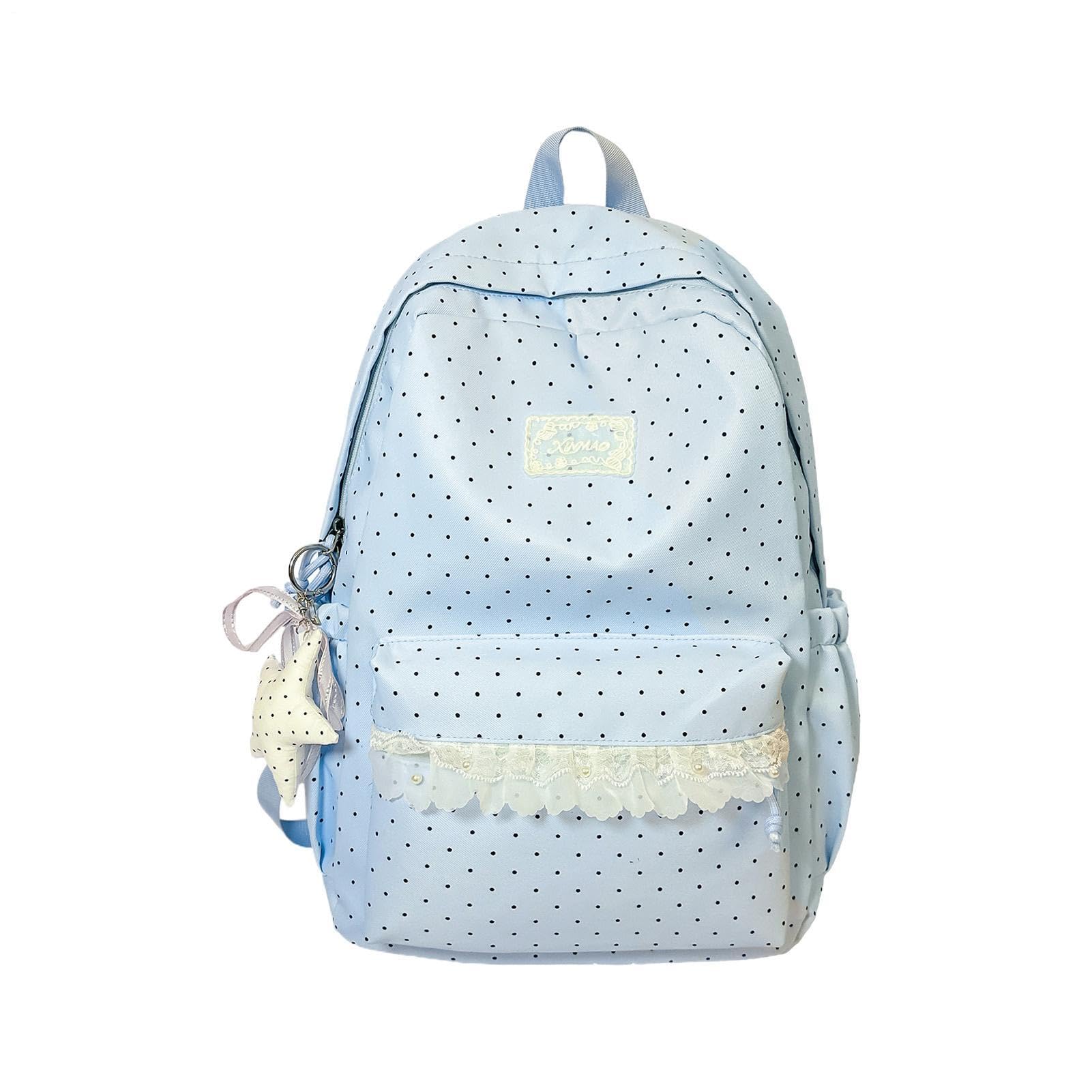 Generico Zaino Aesthetic Zaino scolastico in pizzo capiente e leggero | Zaino Scuola Ragazza Per La Scuola, Zoo, Attività, Feste, Spuntini, Giocattoli, , Giardino, Campeggio E Picnic