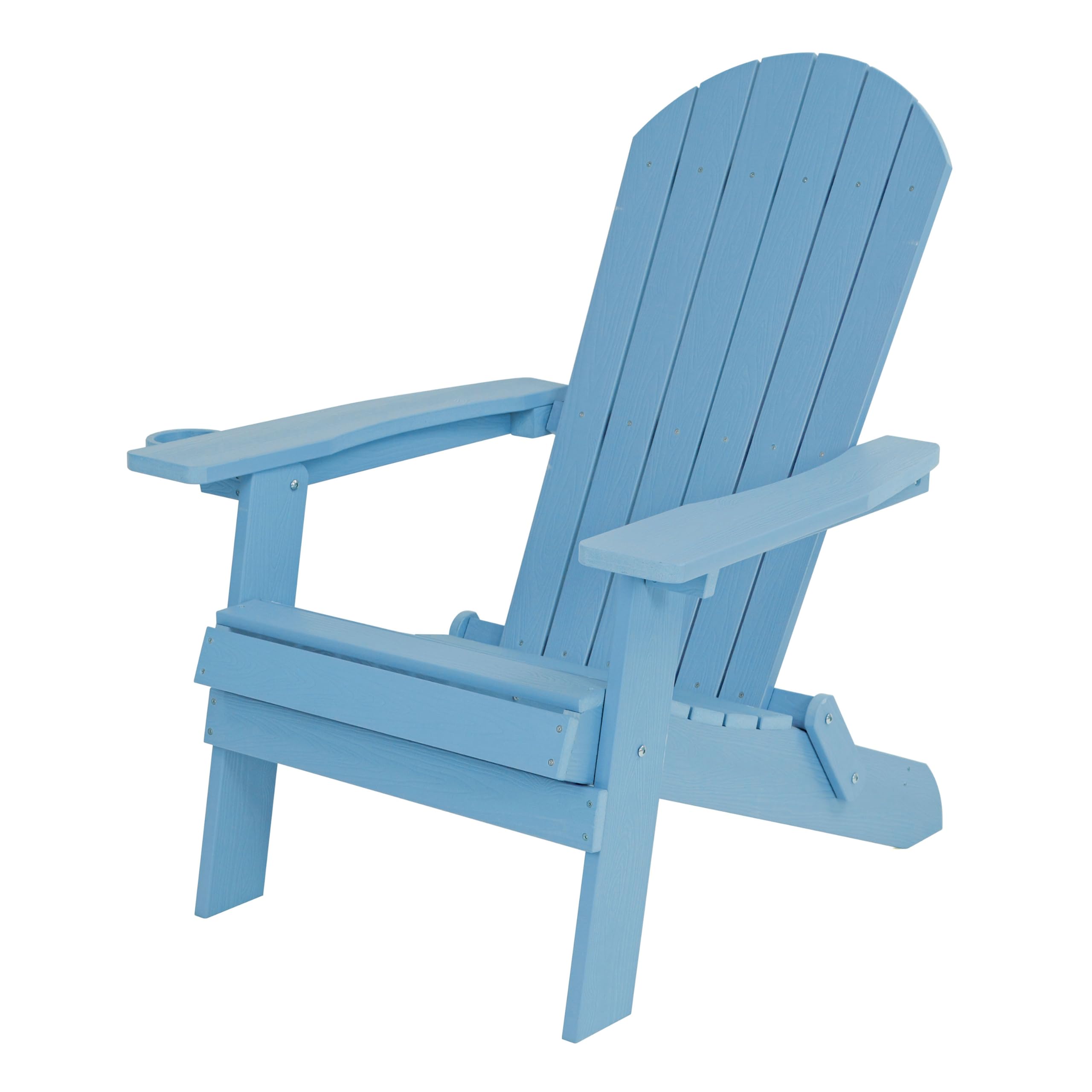 AXI Claire Sedia Adirondack plastica azzurra 84,5 x 77 x 95,5 cm sedia da giardino a sdraio