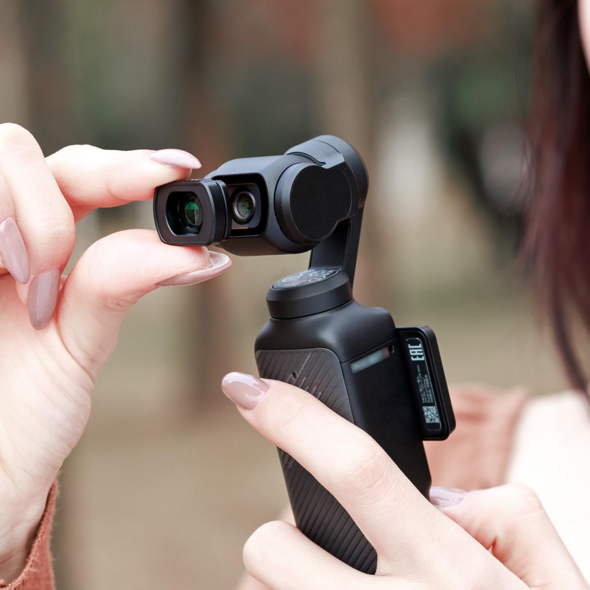 Objectif Grand Angle 0.72X Osmo Pocket 3,Objectif Grand-Angle Magnétique pour DJI Osmo Pocket 3 avec Étui,Verre Optique Cadre Aluminium Accessoire Objectif Pocket3 Creator Combo pour Champ Large