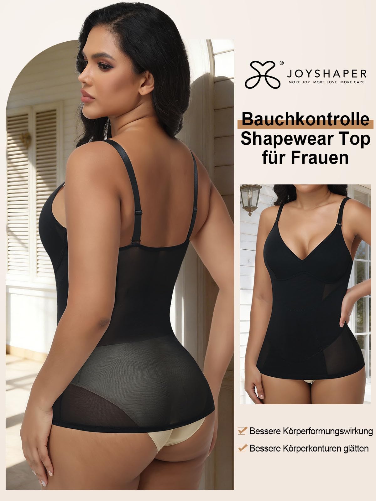 Joyshaper Gainant Ventre Plat Gaine Hauts Sculptants Femmes Body Shaper Tank Top Débardeur Femme Haut Sculptant Sans Manches Camisole Minceur