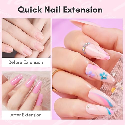 Miniatura 3 de Makartt - Gel de uñas de polietileno, 1.7 oz (50 ml), constructor, extensión, recubrimiento, fortalecedor duro, multifuncional, de larga duración,