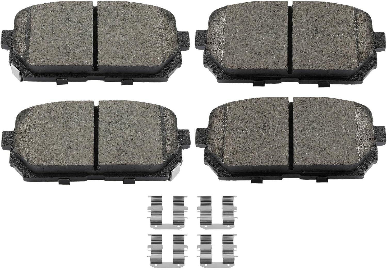 SCITOO D1296 Rear Ceramic Brake Pads Sets w/Hardware Replacement For Kia For Rondo 2007-2012